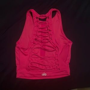Pink ALO sports bra
